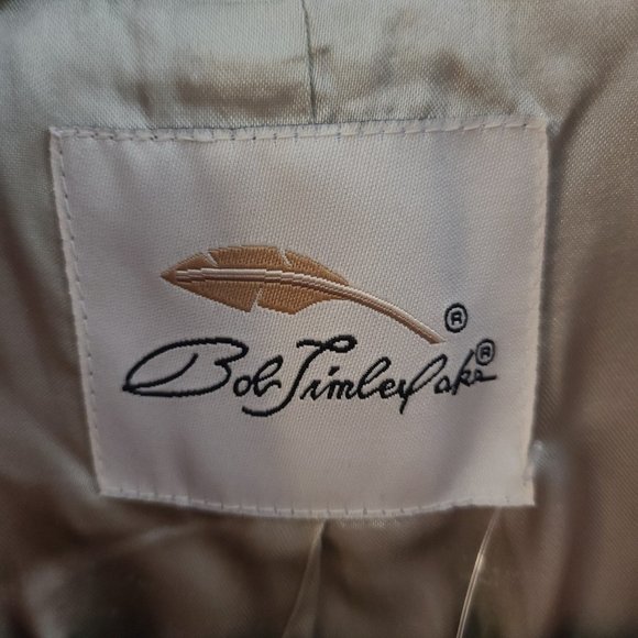 Bob Timberlake Size M Wool Rust Colored Double Breasted Pea Coat - Picture 14 of 16